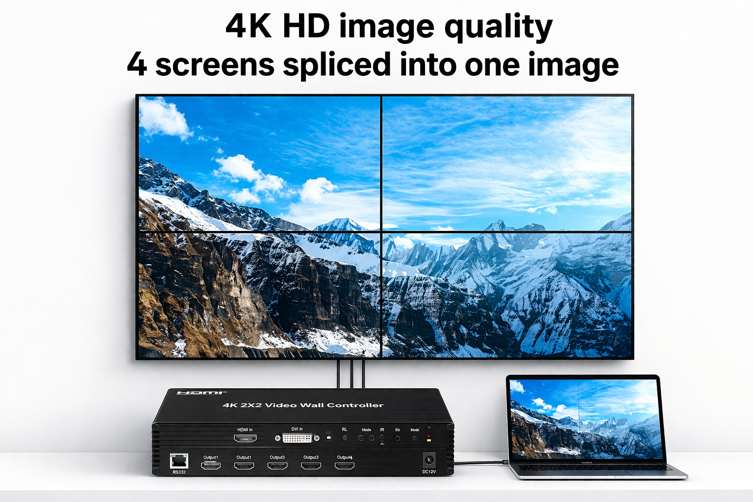 4K 2x2 VIDEO WALL CONTROLLER - Image 2