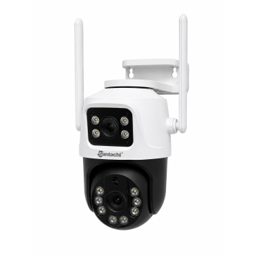SAN313030DLPT Humanoid Recognition Dual Lens Outdoor WIFI PT Camera (Memory Card Not Included)