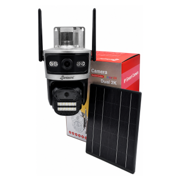 SAN322020BLSBPTZ 4.0MP Dual Lens Solar Powered PTZ Camera (Memory Card Not Included)